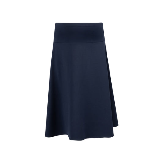 Ponte Flair Skirt- Navy